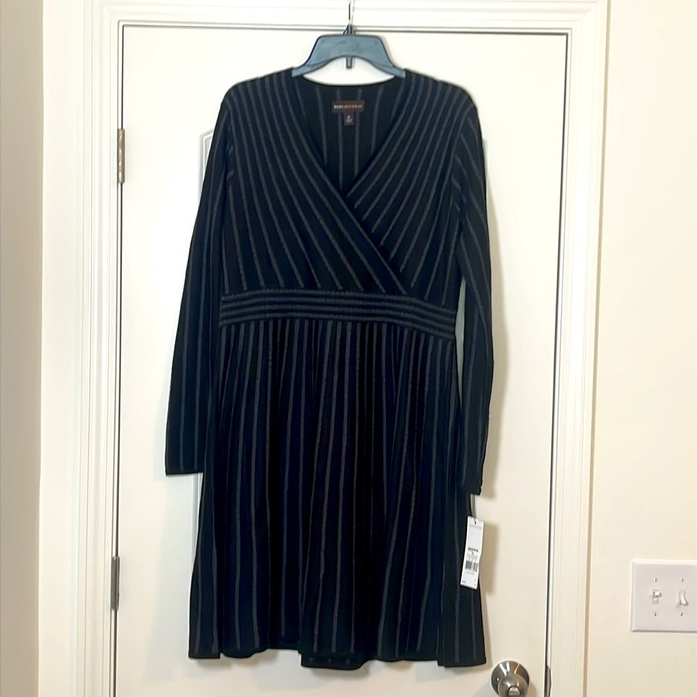 NWT Dana Buchman Black Charcoal Dress Size XL NWT